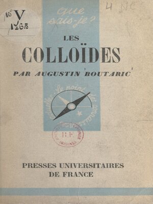 cover image of Les colloïdes et leurs applications